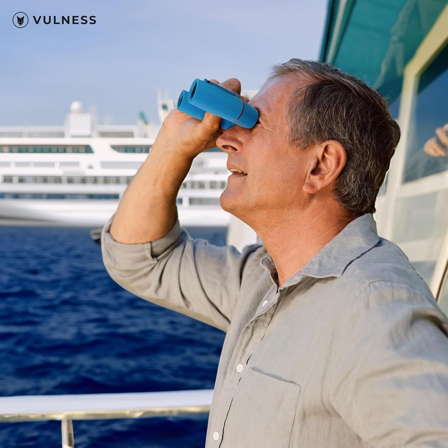 Binoculars for Adults | Compact Small Mini Travel Binocular for Bird Watching High Powered Electronics Cruise Ship Essentials Norwegian Alaska Must Haves Hiking Camping Gear by VULNESS (Black, 8X21)