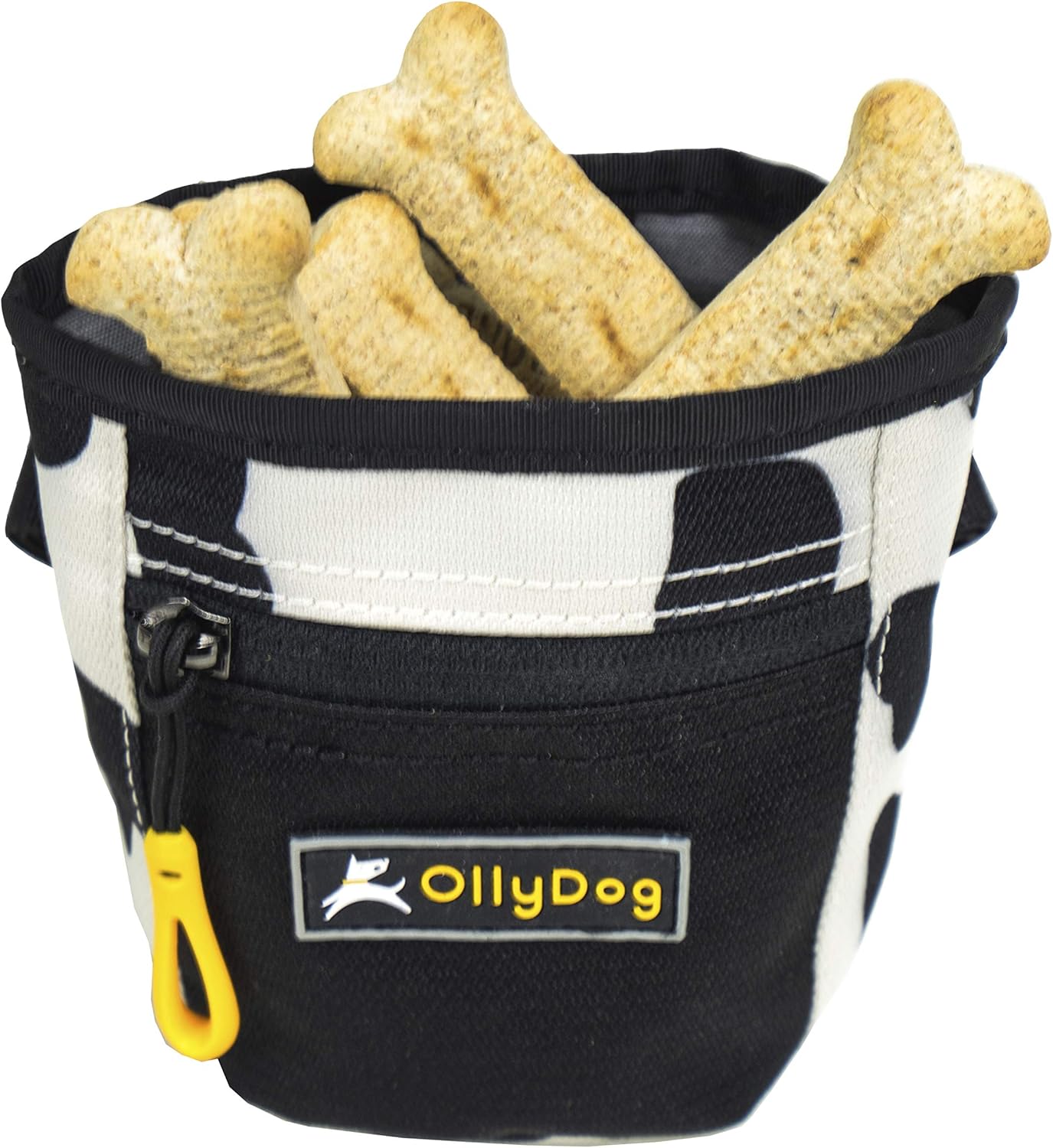 OllyDog Goodie Treat Bag, Dog Treat Pouch, Waist Belt Clip for Hands-Free Training, Magnetic Closure, Dog Training and Behavior Aids, Three Ways to Wear (Abbey Stone)