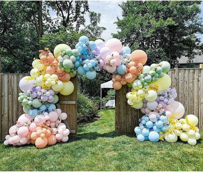 Gold Metallic Chrome Latex Balloon Arch Kit, 102PCS 18In 12In 10In 5In Arch Garland For Festival Picnic, Engagement, Wedding, Birthday Party, Gold Theme Anniversary Decoration With 33FT Ribbon