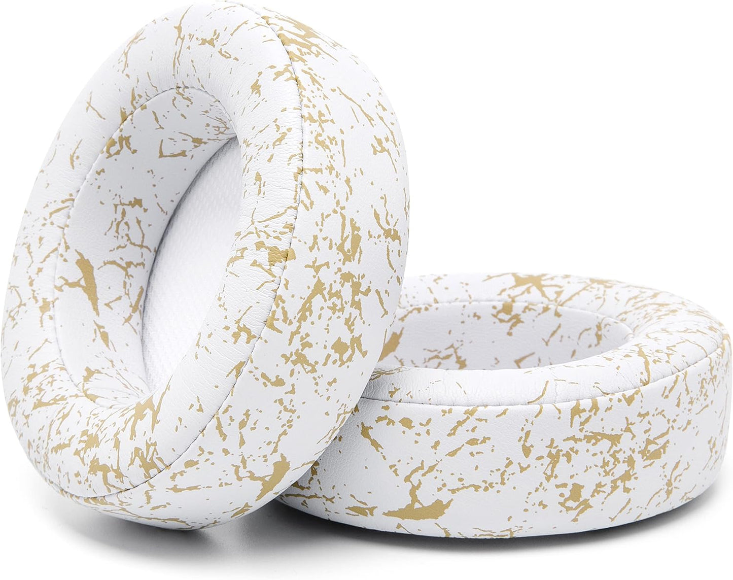 WC Upgraded Replacement Earpads for Corsair Virtuoso RGB Wireless Gaming Headset Made by Wicked Cushions | Improved Durability, Thickness, Softer Leather, and Sound Isolation | (90s White)