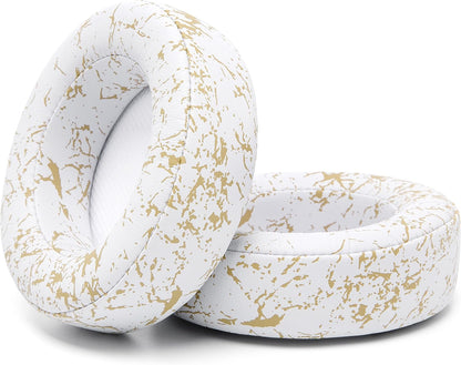 WC Upgraded Replacement Earpads for Corsair Virtuoso RGB Wireless Gaming Headset Made by Wicked Cushions | Improved Durability, Thickness, Softer Leather, and Sound Isolation | (90s White)