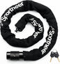 Sportneer Bike Lock Anti-Theft Bicycle Chain Lock Heavy Duty 0.32inch/8mm Thicker Motocycle Lock High Security with 2 Keys for Bike, Scooter, Moto, Door, Gate Fence