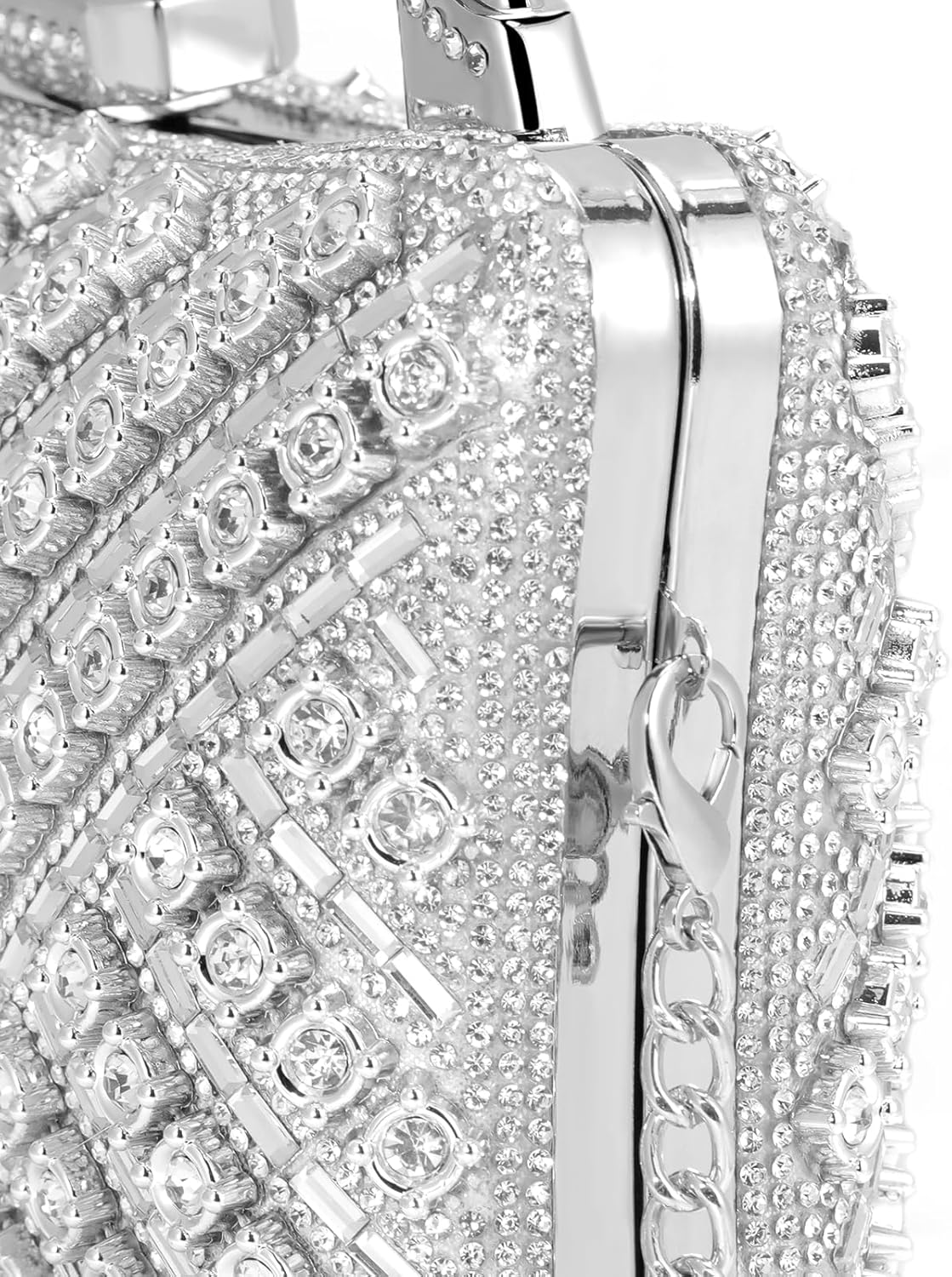 Elsblossion Clutch Purses for Women, Formal Evening Bag, Sparkly Rhinestone Purse for Party, Prom, Wedding