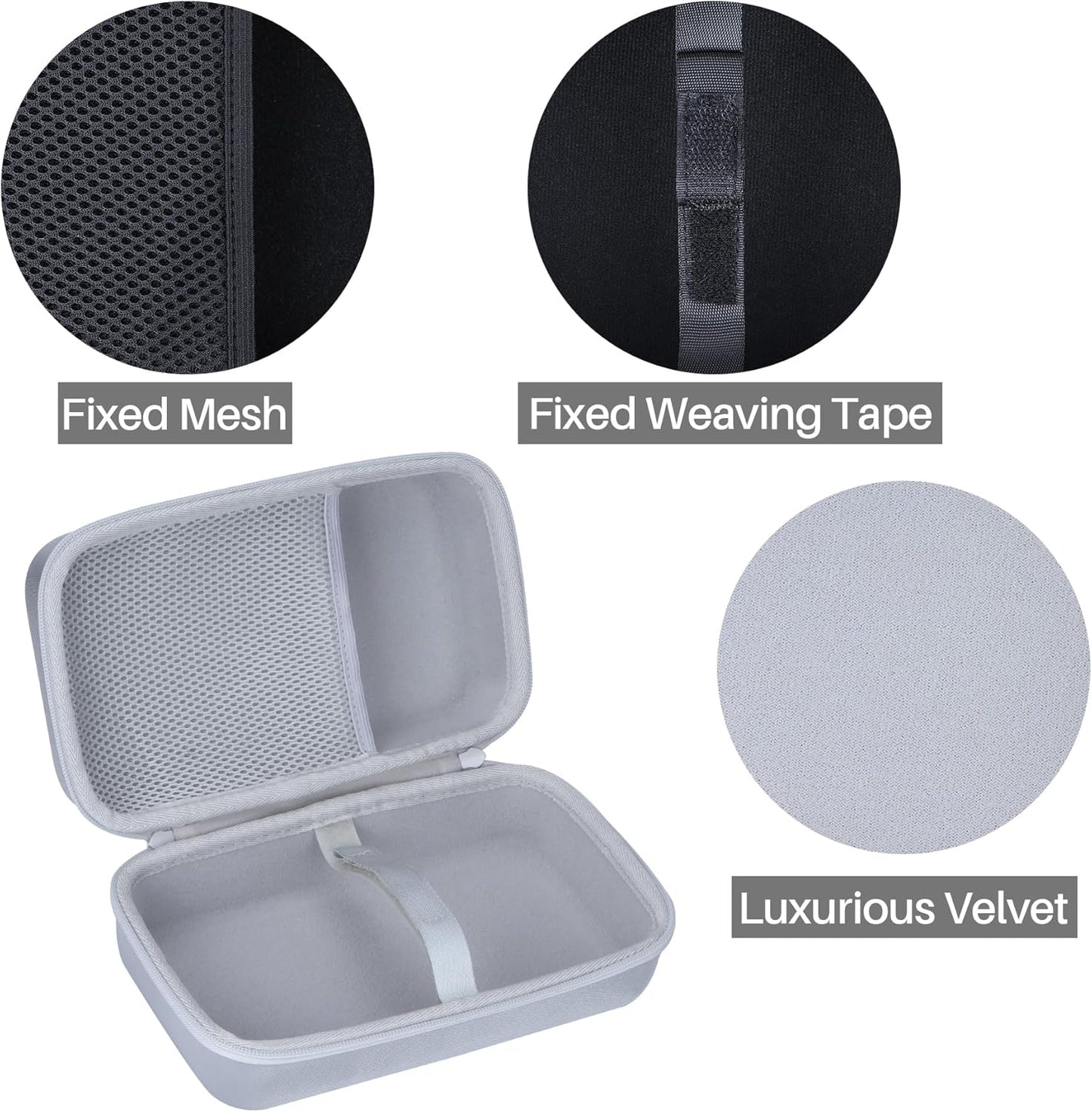 Lebakort Storage Case Compatible with Bose SoundLink Home Bluetooth Speaker (Light Silver Case)
