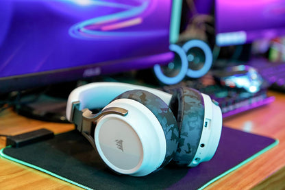 WC Upgraded Replacement Earpads for Corsair Virtuoso RGB Wireless Gaming Headset Made by Wicked Cushions | Improved Durability, Thickness, Softer Leather, and Sound Isolation | (90s White)