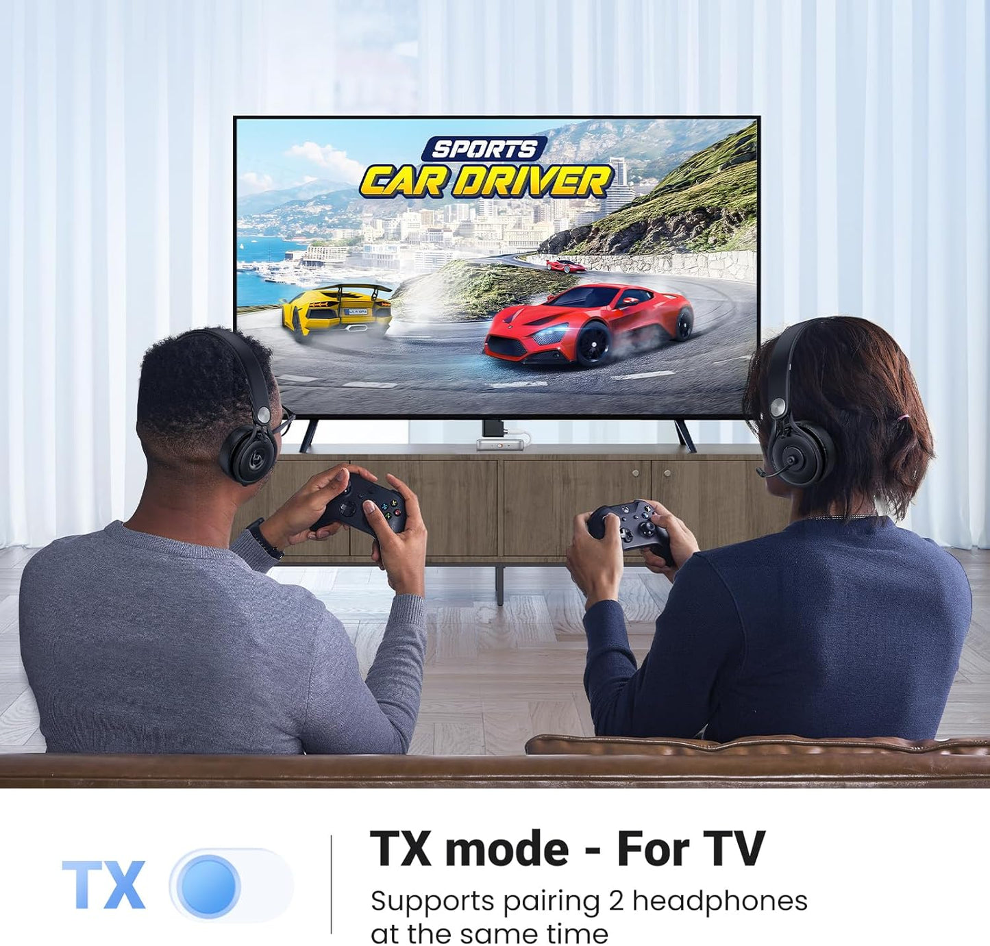 UGREEN 2 in 1 Bluetooth Transmitter and Receiver for Airplane Bleutooth 5.4 Audio Adapter with 3.5mm Aux Jack Compatible with Car, TV, Stereo System, Bluetooth Audio Splitter for Airpods Headphones