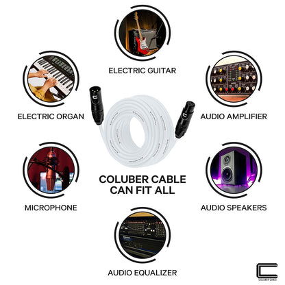 Balanced XLR Cable Male to Female - 6 Feet Pink - Pro 3-Pin Microphone Connector for Powered Speakers, Audio Interface or Mixer for Live Performance & Recording