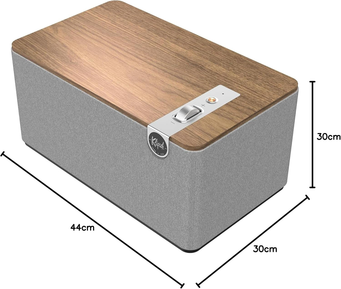 Klipsch The Three Plus Premium Bluetooth Speaker System, Walnut