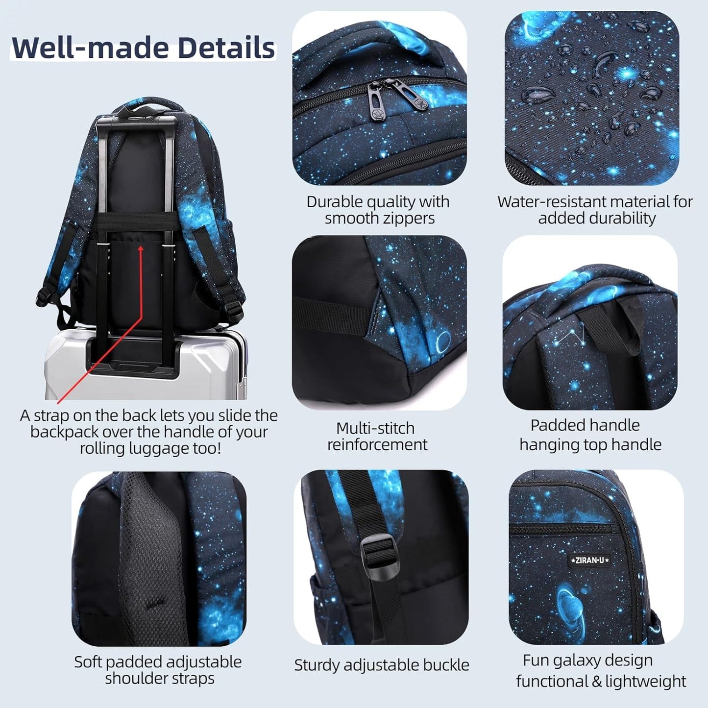 Kids Backpack for Boys Girls Nylon Elementary School Bags Durable Children Bookbags Casual Travel Back Pack