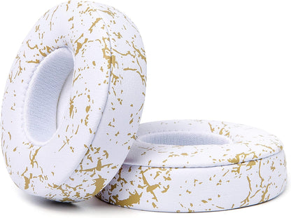 WC Extra Thick Replacement Earpads for Beats Solo 2 & 3 by Wicked Cushions - Ear Pads for Beats Solo 2 & 3 Wireless ON-Ear Headphones - Soft Leather, Luxury Memory Foam, Strong Adhesive | White