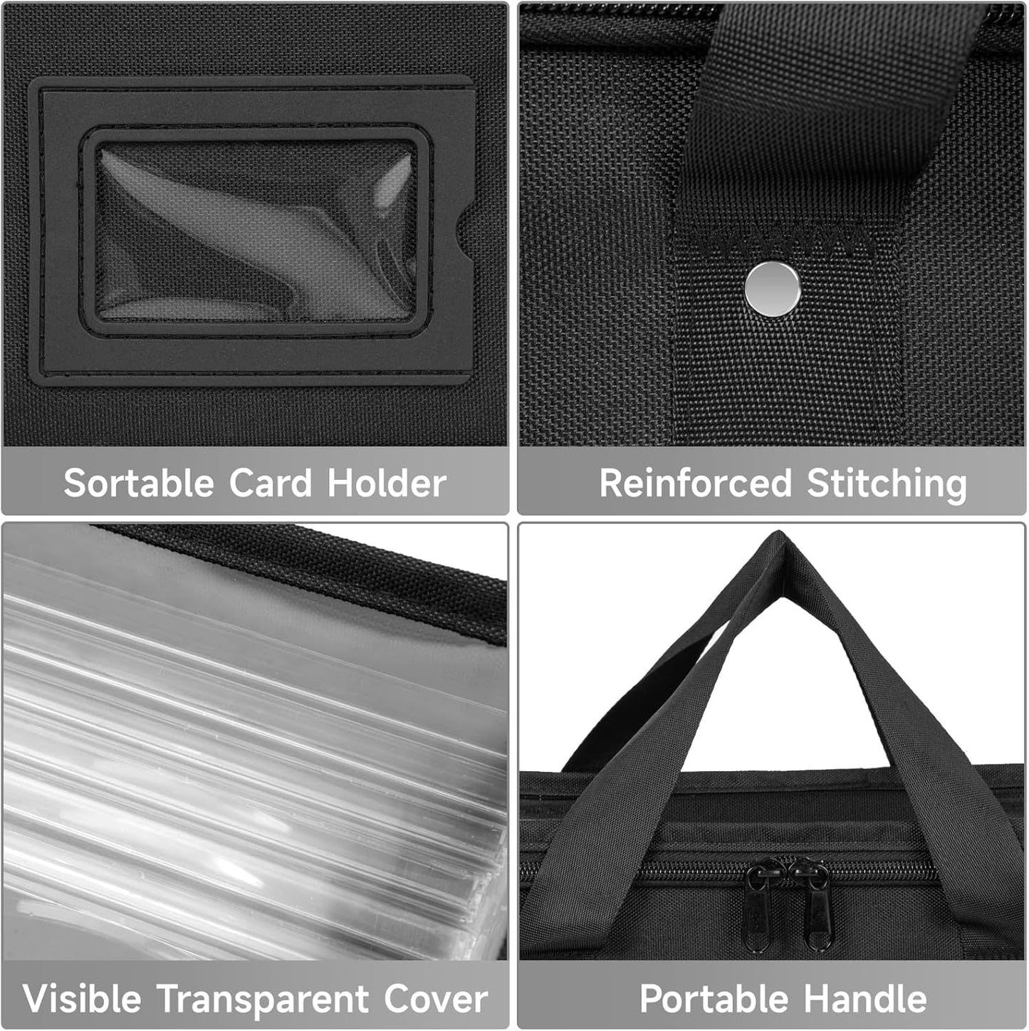 4 Pack-DVD Storage Boxes, PVC Clear Lid, DVD Case Holder Organizer with Index Labels-15.4"x 5.5"x 7.9" DVDs Storage Holder Bags for DVDs, CDs, Video Games, Books, Each Hold up to 25 DVDs Jewel Cases