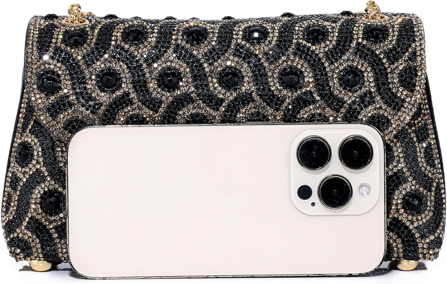 MUDUO Elegant Rhinestone Evening Bags Clutch Bags- evening Purse Evening Clutch Bag for for Wedding Cocktail Prom Party - PuriLite
