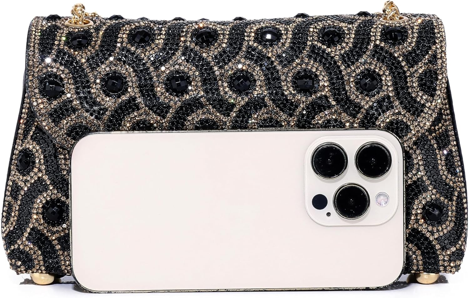 MUDUO Elegant Rhinestone Evening Bags Clutch Bags- evening Purse Evening Clutch Bag for for Wedding Cocktail Prom Party - PuriLite