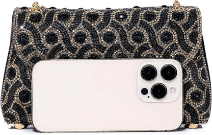 MUDUO Elegant Rhinestone Evening Bags Clutch Bags- evening Purse Evening Clutch Bag for for Wedding Cocktail Prom Party - PuriLite