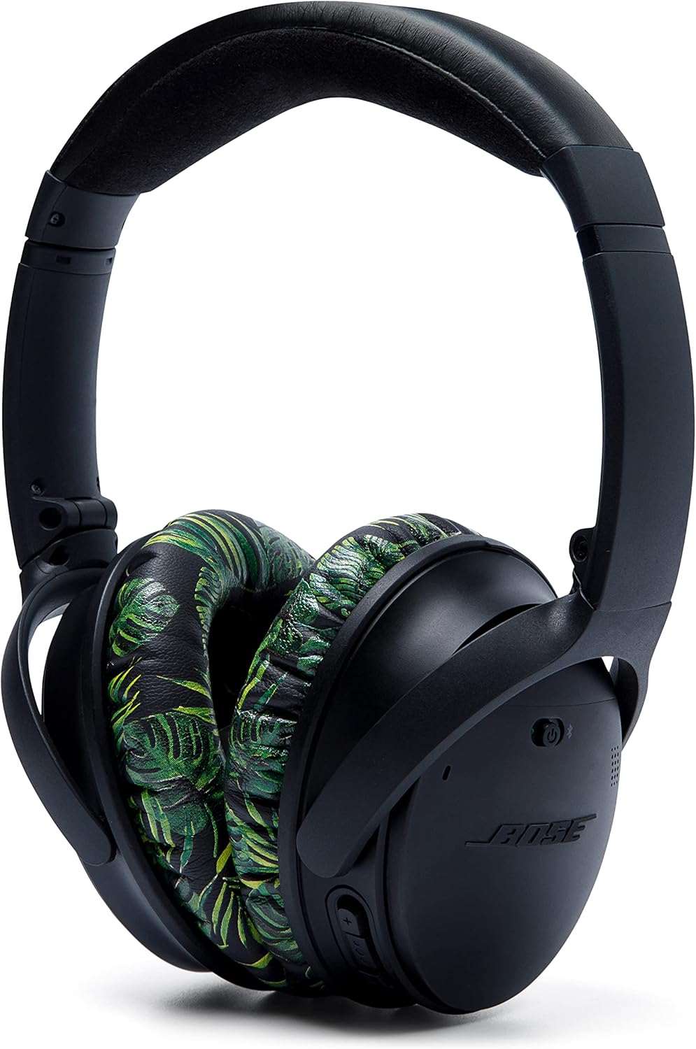 WC Wicked Cushions Upgraded Replacement Ear Pads for Bose QC35 & QC35ii (QuietComfort 35) Headphones & More - Softer Leather, Luxurious Memory Foam, Added Thickness, Extra Durability | Navy Tiger