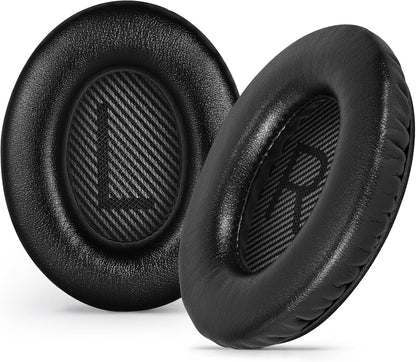 Replacement Ear Pads Earpads for Bose QuietComfort QC 2 15 25 35 Ear Cushion for QC2 QC15 QC25 QC35 SoundLink SoundTrue Around-Ear II AE2 (Black)