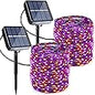 JMEXSUSS 2 Pack 75.5ft Orange Solar Christmas Lights, Total 400 LED Solar String Lights Outdoor Waterproof, 8 Modes Orange Halloween Lights for Tree Patio Garden Thanksgiving Halloween Decorations