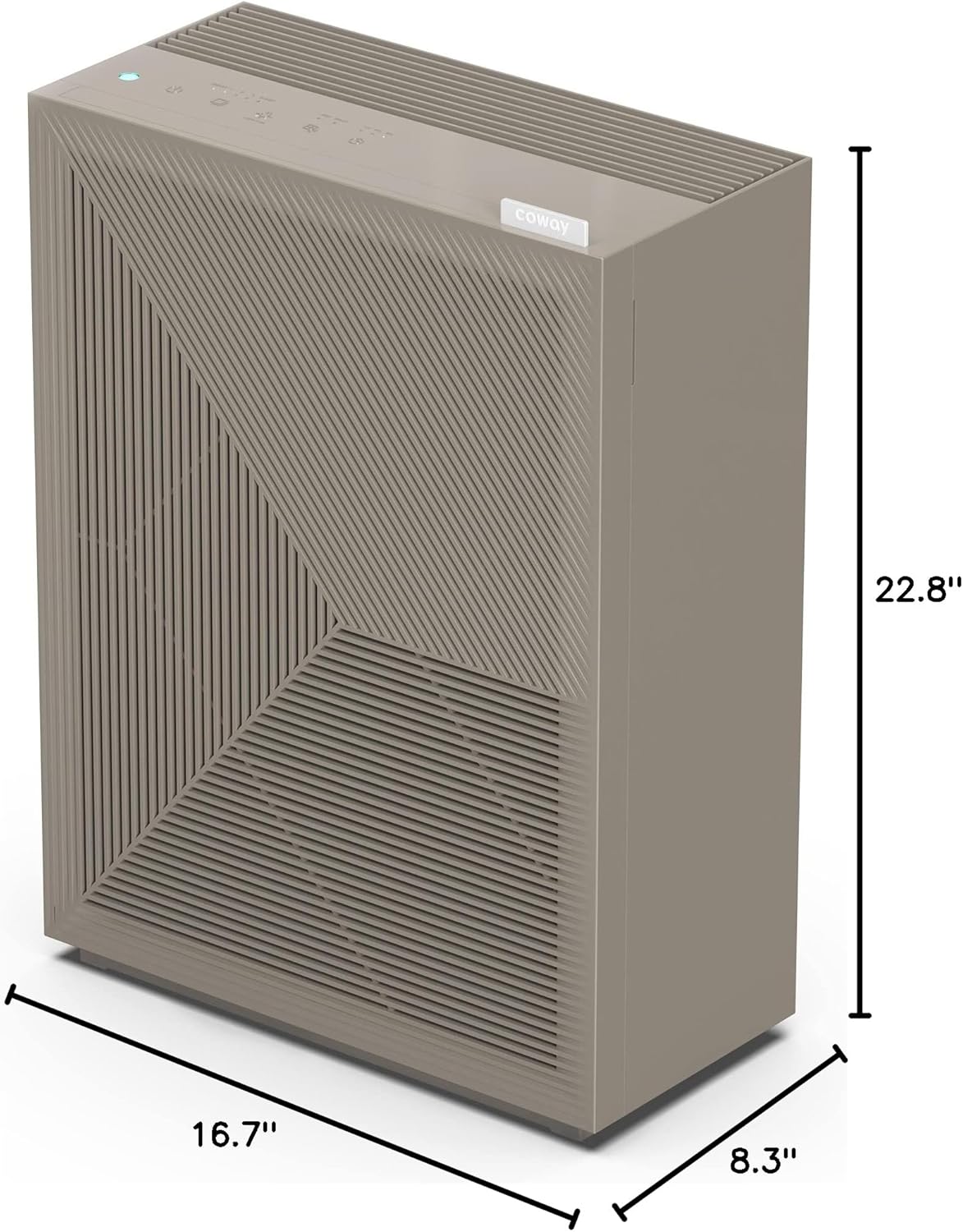 Coway Airmega 150 True HEPA Air Purifier with Air Quality Monitoring, Auto Mode, Filter Indicator, Dove White