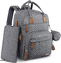Diaper Bag Backpack, iniuniu Large Baby Bags with Diaper Pouch, Washable Changing Pad, Pacifier Case and Stroller Straps