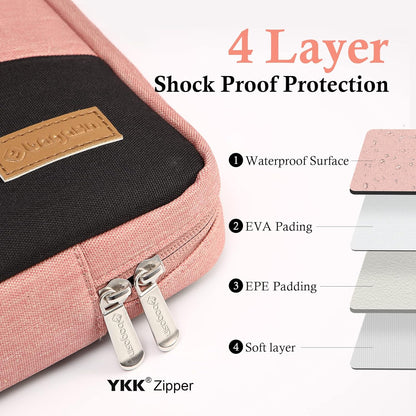 bagasin Laptop Sleeve Case, 15 15.6 16 inch TSA Laptop Sleeve Water Resistant with 4-Layer Protection, Computer Carrying Bag Compatible with MacBook, HP, Dell, Lenovo, Asus Notebook