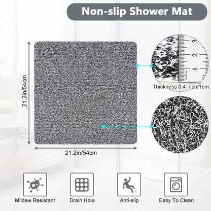 Loofah Mats for Shower, Non Slip | Quick Drying | Soft on Your Feet | Soft Textured Shower Mat Bath Mat Bathtub Mat Massage Mat Loofah Mat for Bathroom,Shower Tub or Wet Areas