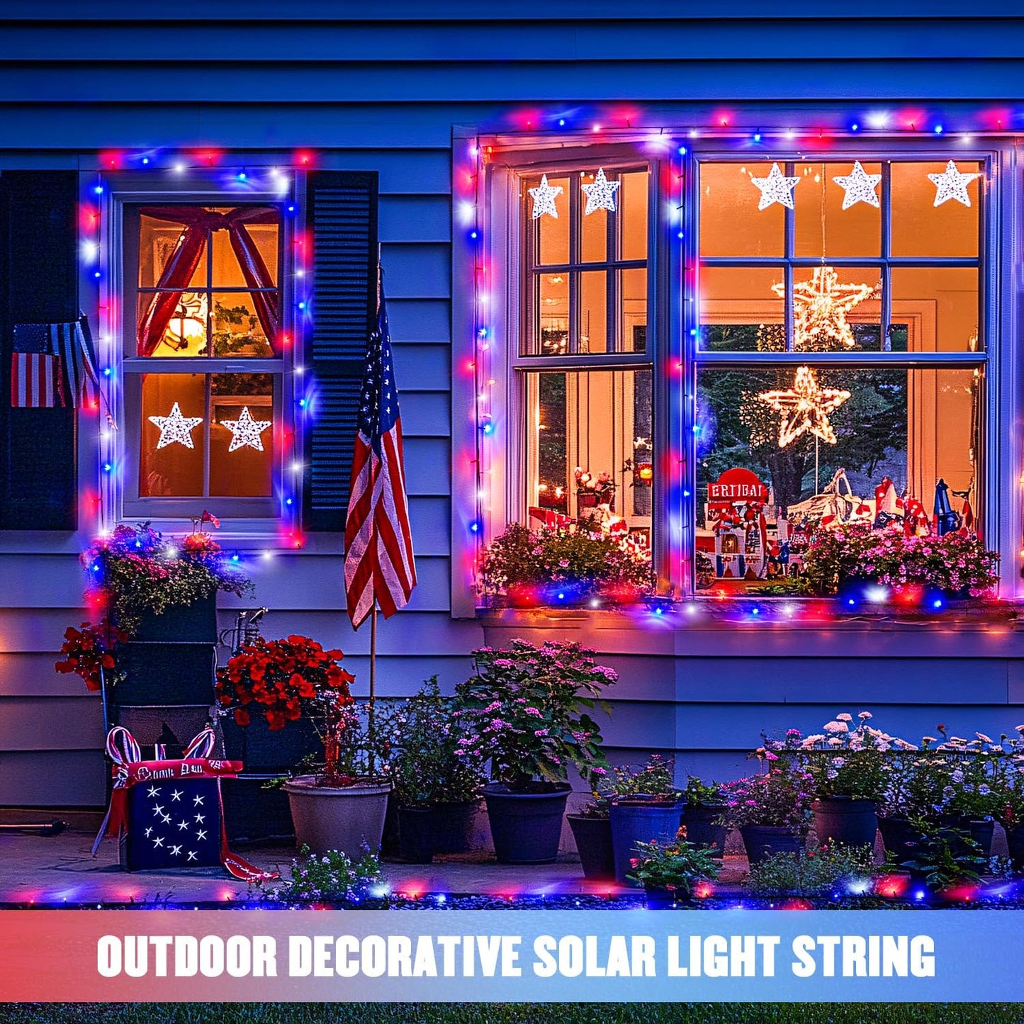 JMEXSUSS 2 Pack 75.5ft Orange Solar Christmas Lights, Total 400 LED Solar String Lights Outdoor Waterproof, 8 Modes Orange Halloween Lights for Tree Patio Garden Thanksgiving Halloween Decorations