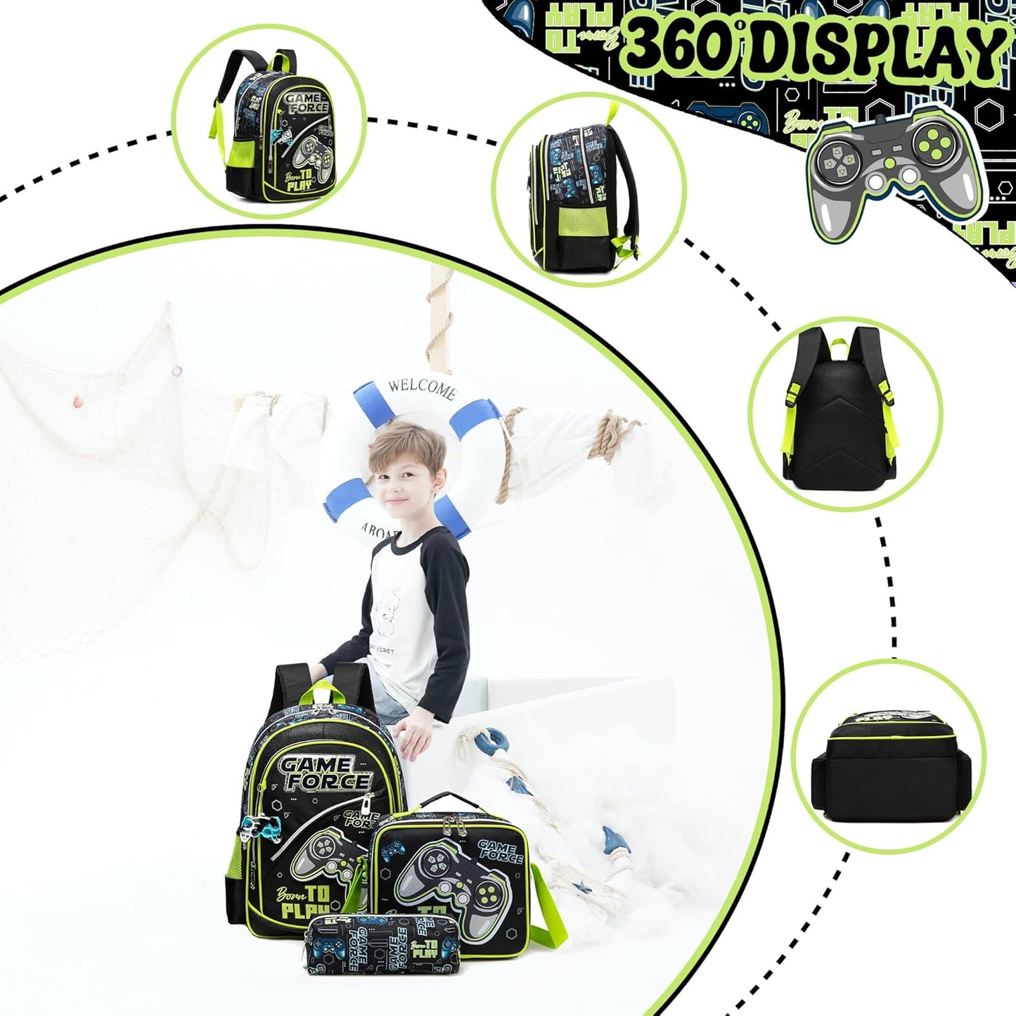 Cute Backpack for Girls School Backpacks with Lunch Box for Elementary