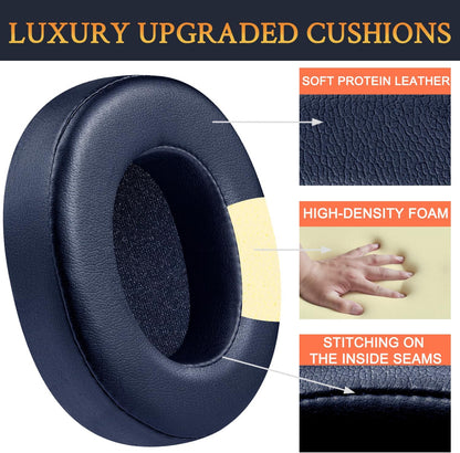 SOULWIT Replacement Earpads for Skullcandy Hesh 3/ANC/Evo & Crusher Wireless/ANC/Evo & Venue ANC Over-Ear Headphones, Ear Pads Cushions with Noise Isolation Foam - Hesh3 PL Black