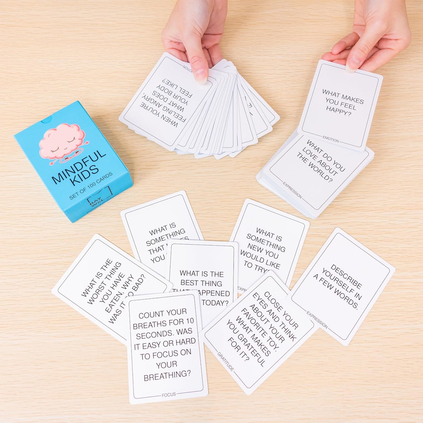 100 Mindfulness Conversation Cards for Kids - Enable Meaningful Conversations with Kids