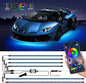 MAODANER Exterior Car Underglow LED Strip Lights – Universal RGB Neon Accent Lights, Music Mode, Waterproof IP67, Bluetooth App Control, Multicolor Underbody Lighting Kit (2×35" + 4×23") - PuriLite