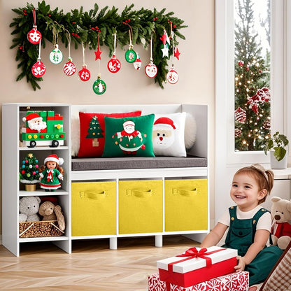 ShellKingdom Storage Bins, Foldable Fabric Storage Cubes And Cloth Organizer Drawer For Closet And Toys, 6 Pack (Lavender+Light Blue+Pink)