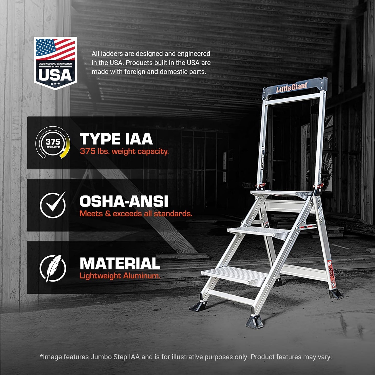 Little Giant Ladder Systems 11902 2-Step Jumbo