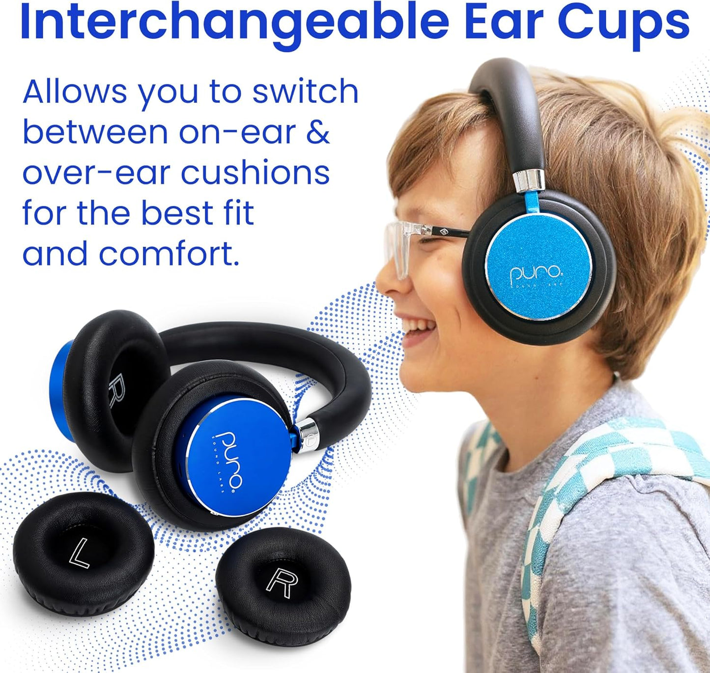 Puro Sound Labs BT2200 Plus Volume Limited Kids’ Bluetooth Headphones (Blue)