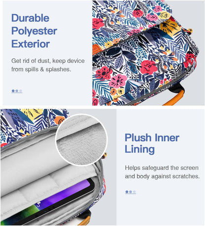MoKo 13.3-14 Inch Laptop Sleeve Bag Fits MacBook Pro M3/M2 14" 2023, MacBook Pro 13" M2, New MacBook Air 13.6" M3/M2 2024/2022,Tab S8 Ultra 14.6",Handle Carrying Case with Shoulder Strap, Black & Gray - PuriLite