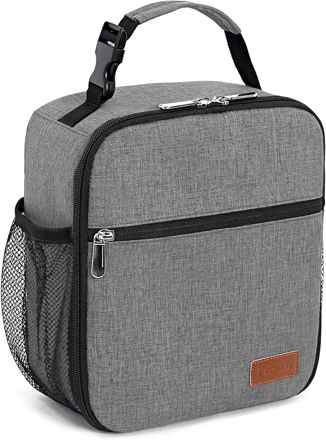 Lunch Box for Men Women Adults Small Lunch Bag for Office Work Picnic - Reusable Portable Lunchbox, Black