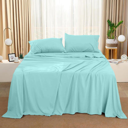 Utopia Bedding Queen Bed Sheet Set - 4 Piece Bedding - Soft Brushed Microfiber Fabric - Shrinkage & Fade Resistant - Easy Care (White)