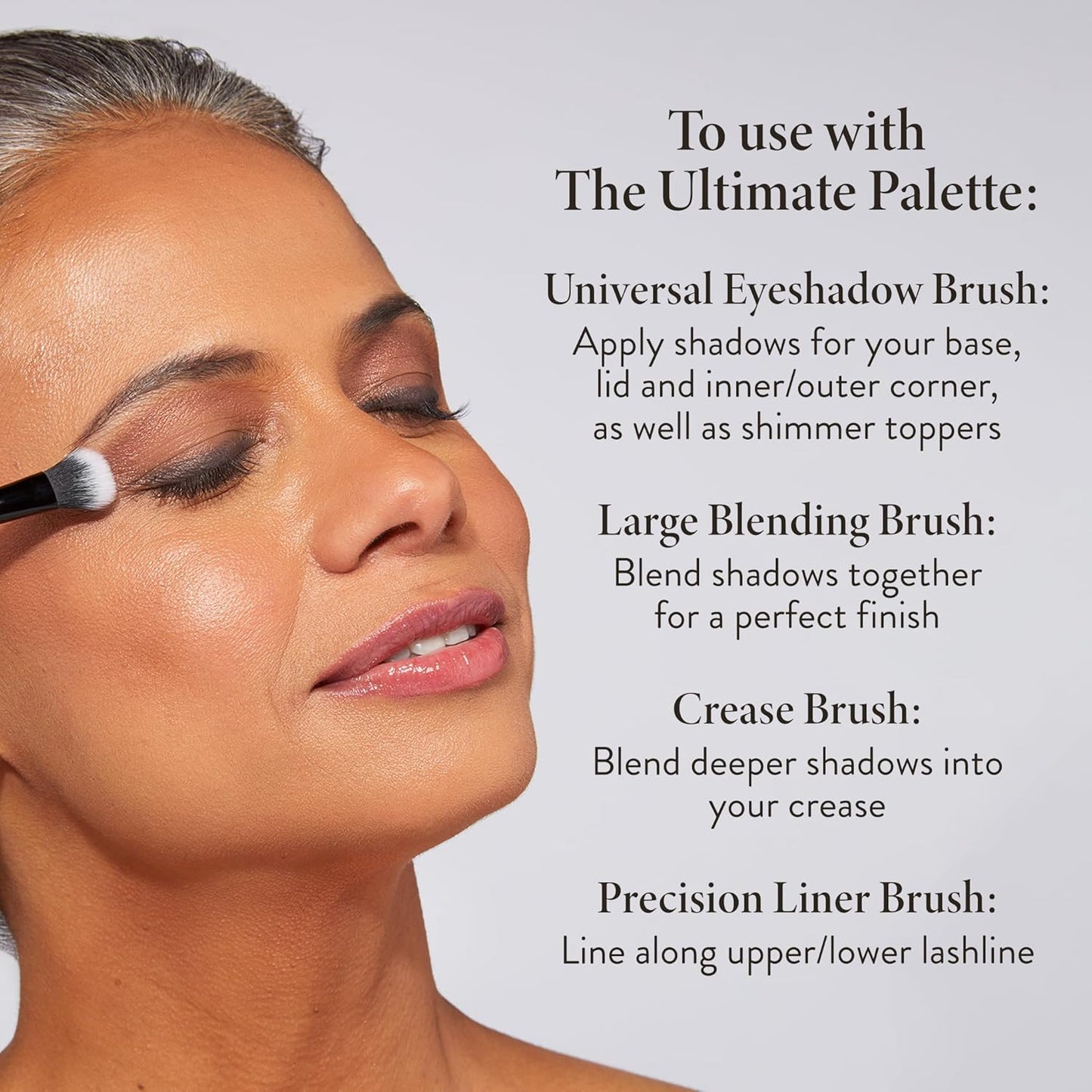 LAURA GELLER NEW YORK Dual-Ended Blush + Bronzer Brush - Blush Bronzer Contour Face Makeup Brush