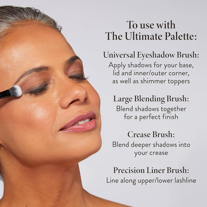 LAURA GELLER NEW YORK Dual-Ended Blush + Bronzer Brush - Blush Bronzer Contour Face Makeup Brush