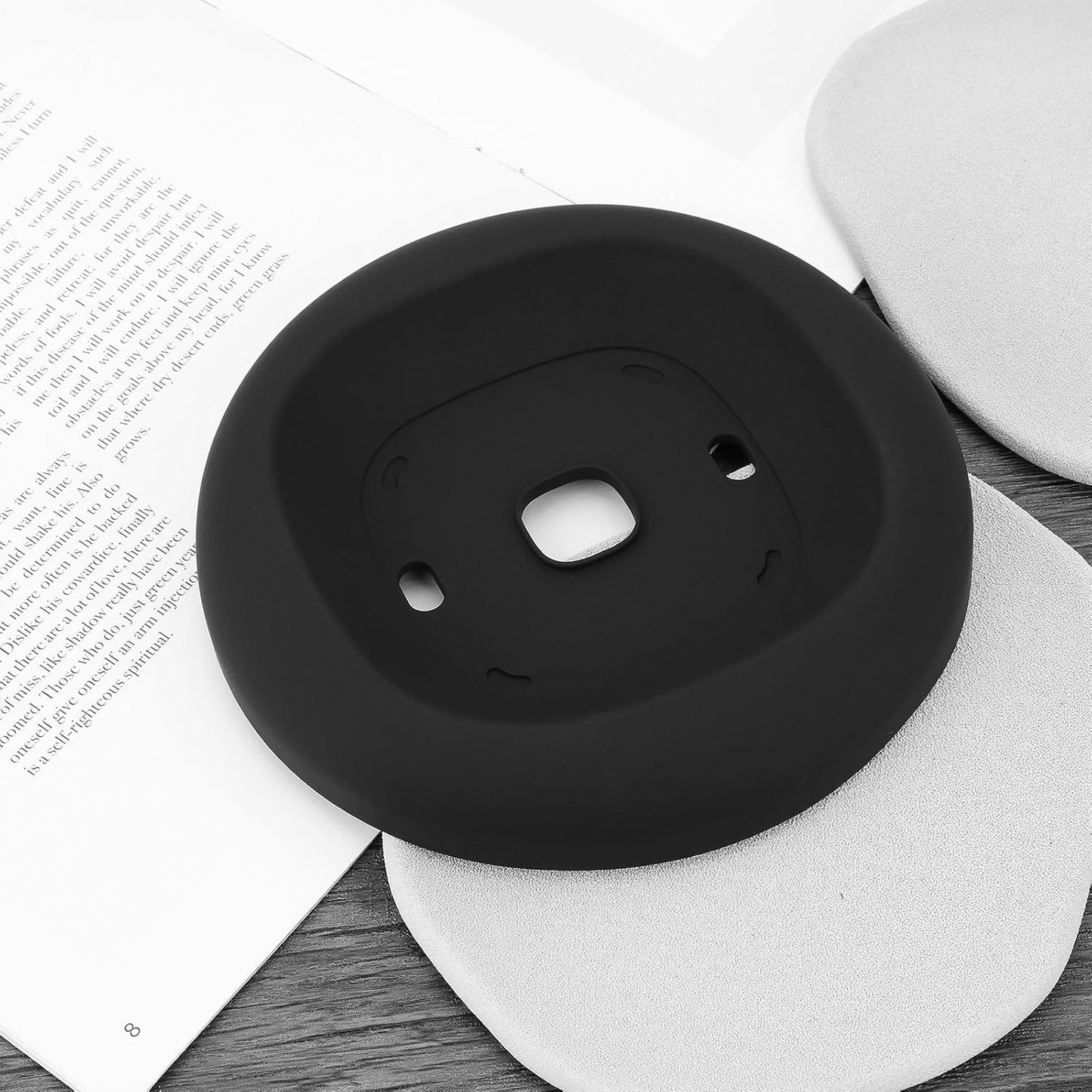 LT Easiyl Wall Plate Soft Silicone Wall Bracket Compatible with Ecobee3 Lite Compatible with Ecobee3 Smart Thermostat for Wall Plate Trim Wall Coverage
