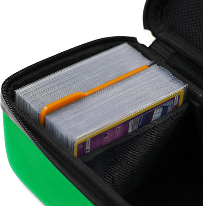 Pink Bolt Card Carrying Case - Playing Card Case Deck Box Storage, Compatible with TCG, Magic: the Gathering Commander MTG, YuGiOh & other Trading Cards (+ 100 Apollo Sleeves)