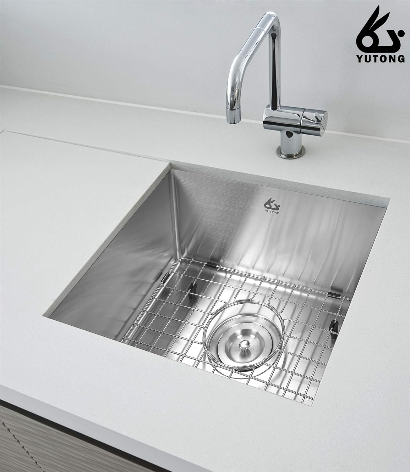 Yutong Kitchen Stainless Steel Sink Bottom Grid with Small Rounded Corner (27.5" x 15.5")