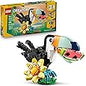 LEGO Creator 3 in 1 Playful Cat Toy - Building Toy with 3 Building Options, Cat, Dog, or Pigeon - Animal Figures for Kids, Girls and Boys, Ages 8+ - Gift Idea for Birthday - 31163