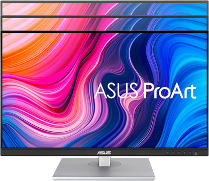 ASUS ProArt Display 27" Monitor PA278CV - WQHD (2560 x 1440), IPS, 100% sRGB, 100% Rec. 709, ΔE < 2, Calman Verified, USB Hub, USB-C, DisplayPort Daisy-Chaining, HDMI, Eye Care, Height Adjustable , BLACK/SLIVER