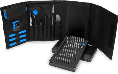 iFixit Pro Tech Toolkit - Professional Electronics Repair Tool Kit with Magnetic Precision Screwdriver – Complete Smartphone, Computer & Tablet Repair Set - PuriLite