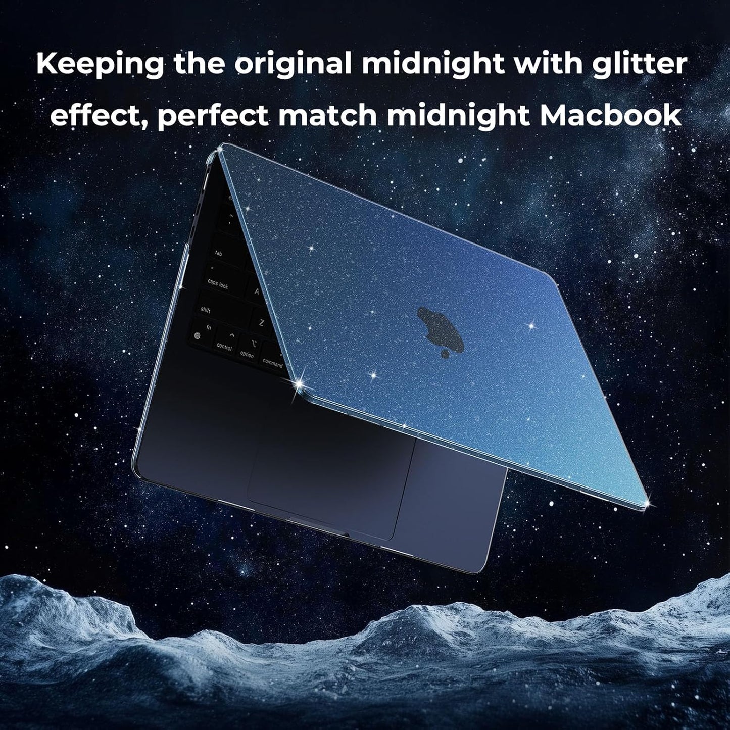 EooCoo Case Compatible with MacBook Air 13 inch M4 M3 M2 2025-2022 A3240 A3113 A2681, 13.6" Hard Case Cover & TPU Keyboard Skin & Screen Protector for Laptop Air 13.6 inch - Crystal Clear