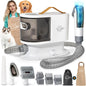 Excegbot Dog Grooming Vacuum, 12kPa Low Noise Pet Hair Vacuum with 2L Dust Cup – 99% Hair Removal for Dogs & Cats, Includes 5 Proven Grooming Tools for Home Cleaning