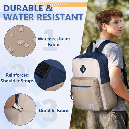 School Backpack for Kids,Lightweight Water Resistant Work Travel Backpack for Women Men Teens VONXURY