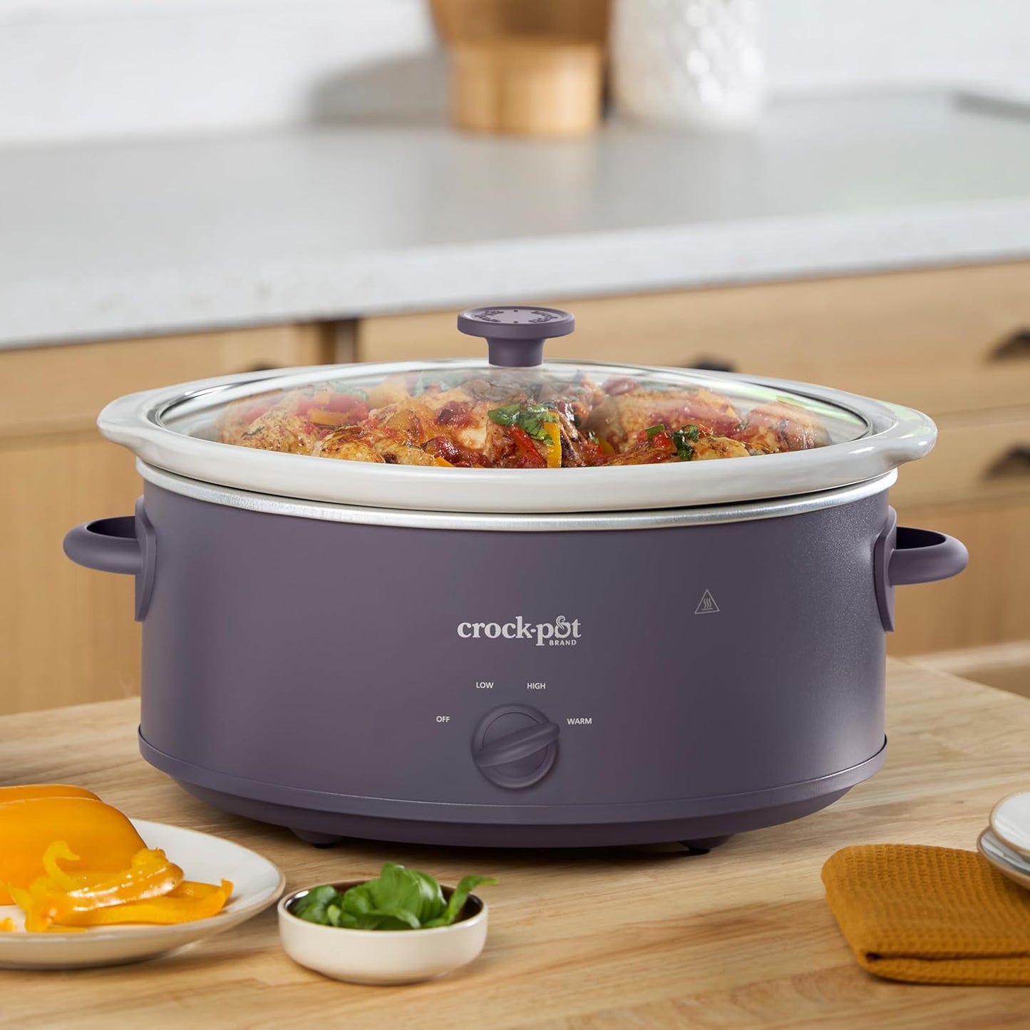 Crock-Pot Design Series 7-Quart Manual Slow Cooker, Purple Potato