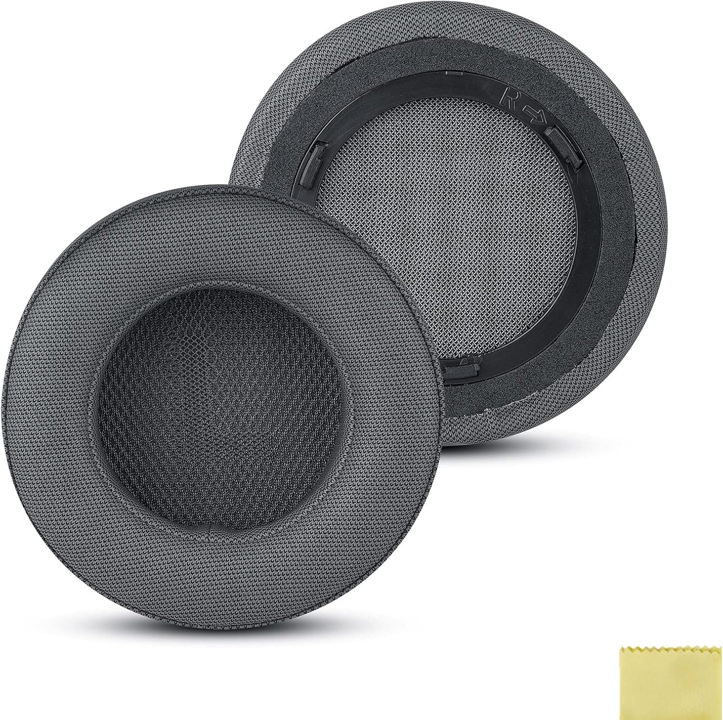Geekria QuickFit Replacement Ear Pads for Corsair Virtuoso RGB/WirelessSE/WirelessXT Headphones Ear Cushions, Repair Parts (Grey)