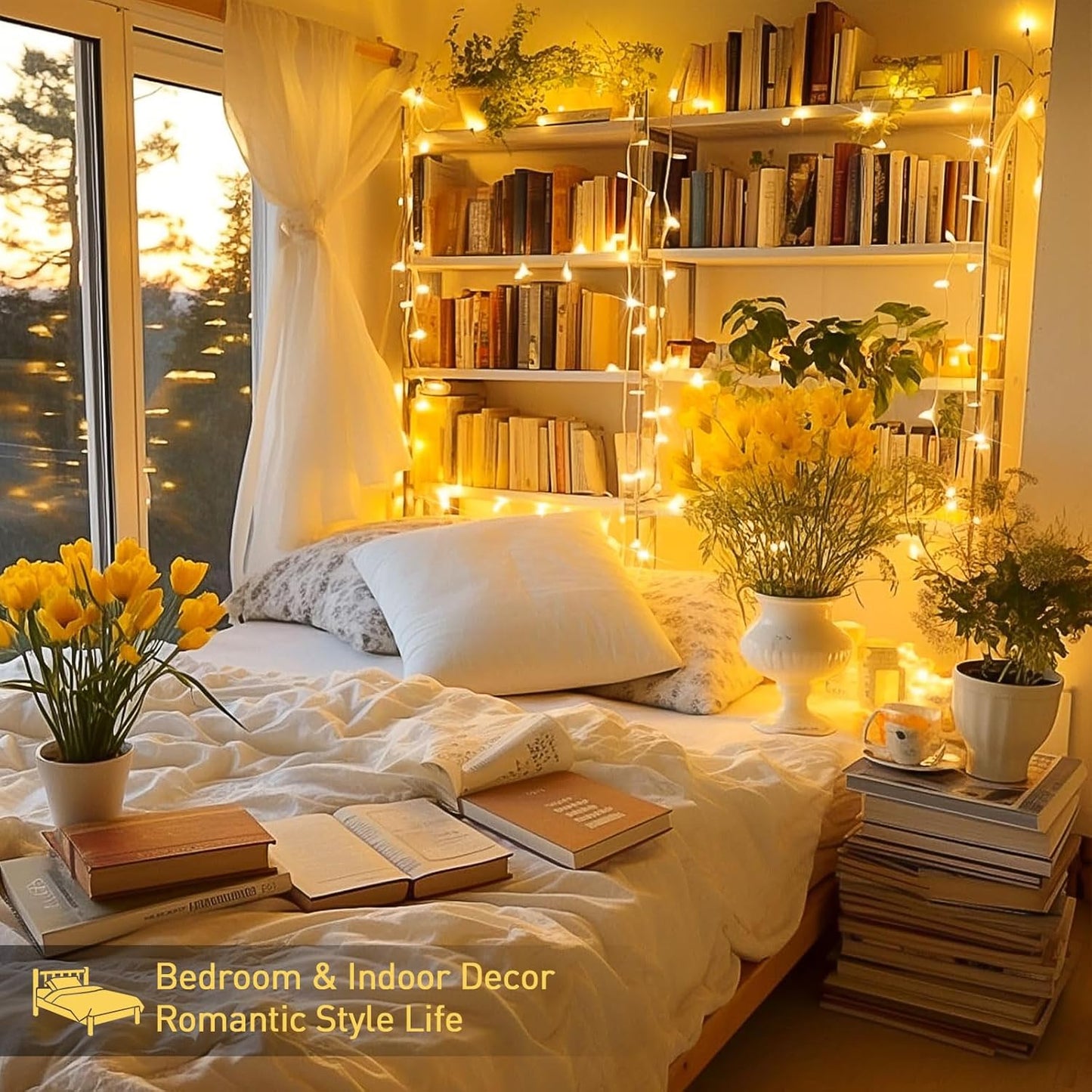 JMEXSUSS 66ft 200 LED Halloween Lights Outdoor, Orange String Lights Clear Wire, 8 Modes Orange Halloween Christmas String Lights Plug in for Tree Indoor Patio Garden Thanksgiving Decorations